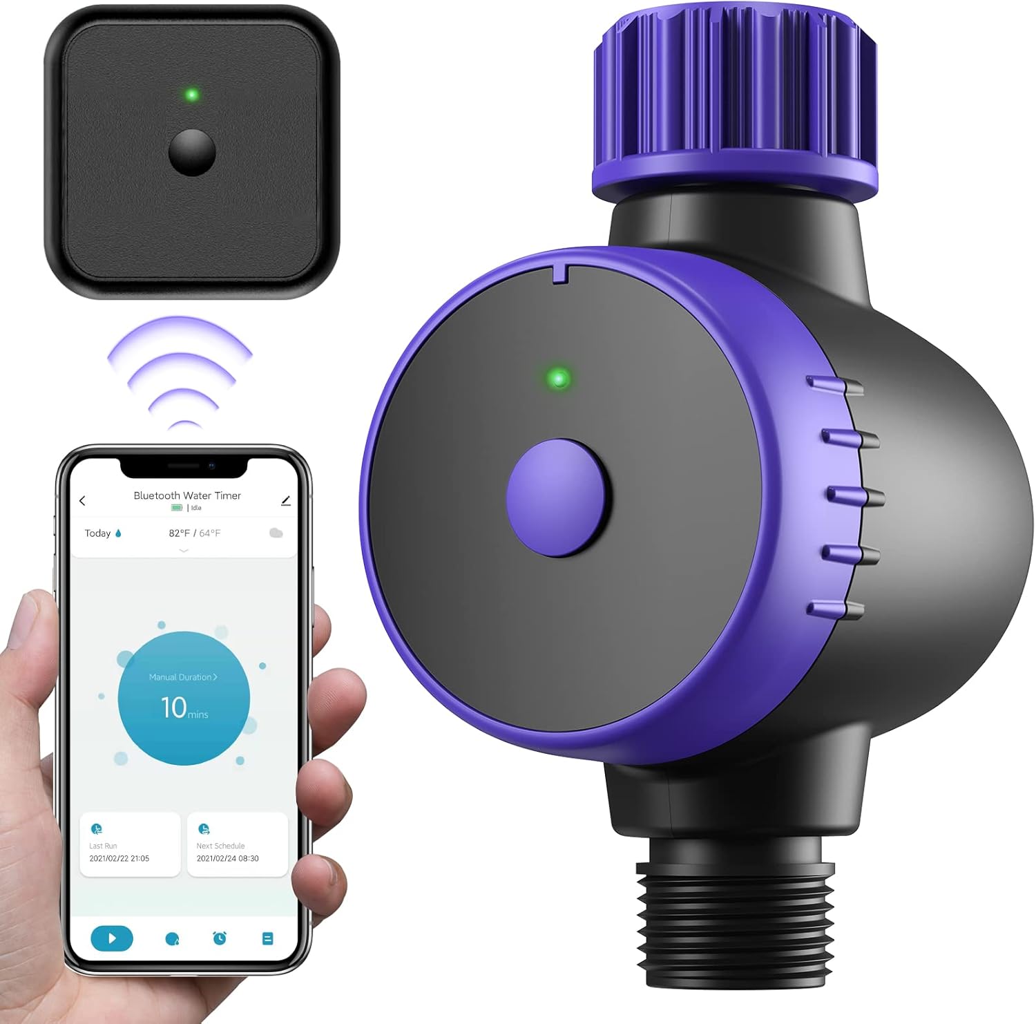 Picture of Amazon.com : Srumie Bluetooth Sprinkler Timer, WiFi Smart Irrigation ...