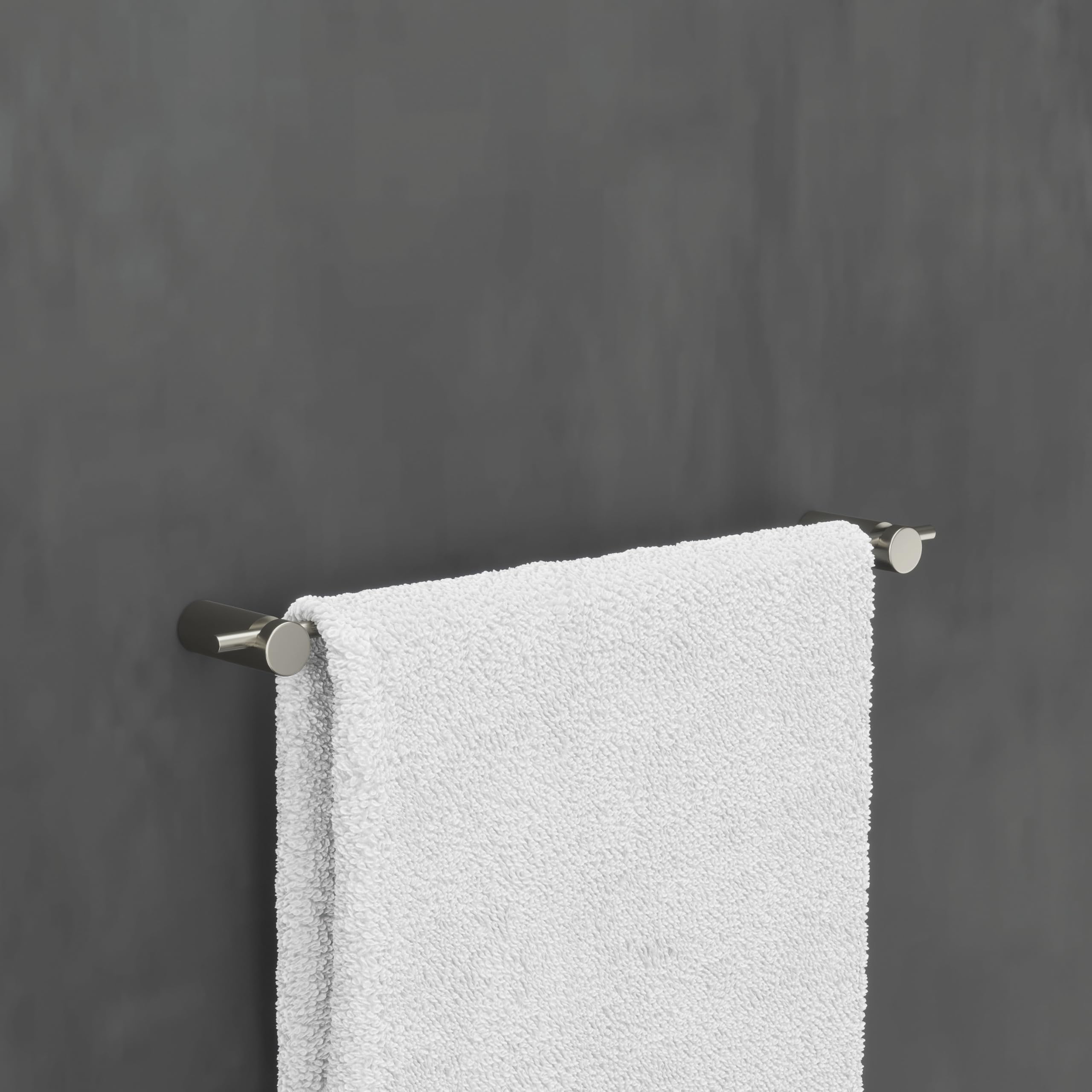 IMEX - Portasciugamani Bagno Senza Forare 40cm Oro Rosa | Portasciugamani Adesivo per Parete, Lavabo o Mobile Bagno | Resistente a Umidità e Corrosione | Doppio Sistema di Fissaggio