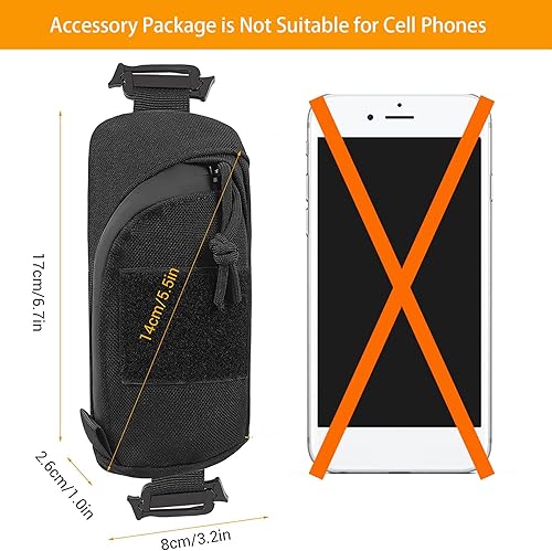 Miniatura 6 de Mochila con correa de hombro para accesorios, bolsa táctica Molle multifuncional militar EDC bolsillos para herramientas pequeñas y compactas para