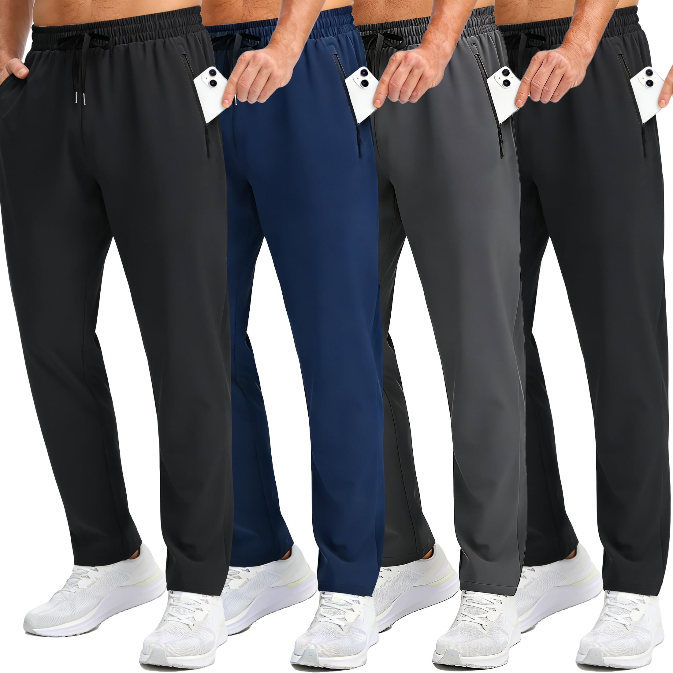 OYGSieg 4 Pack Mens Athletic Sweatpants