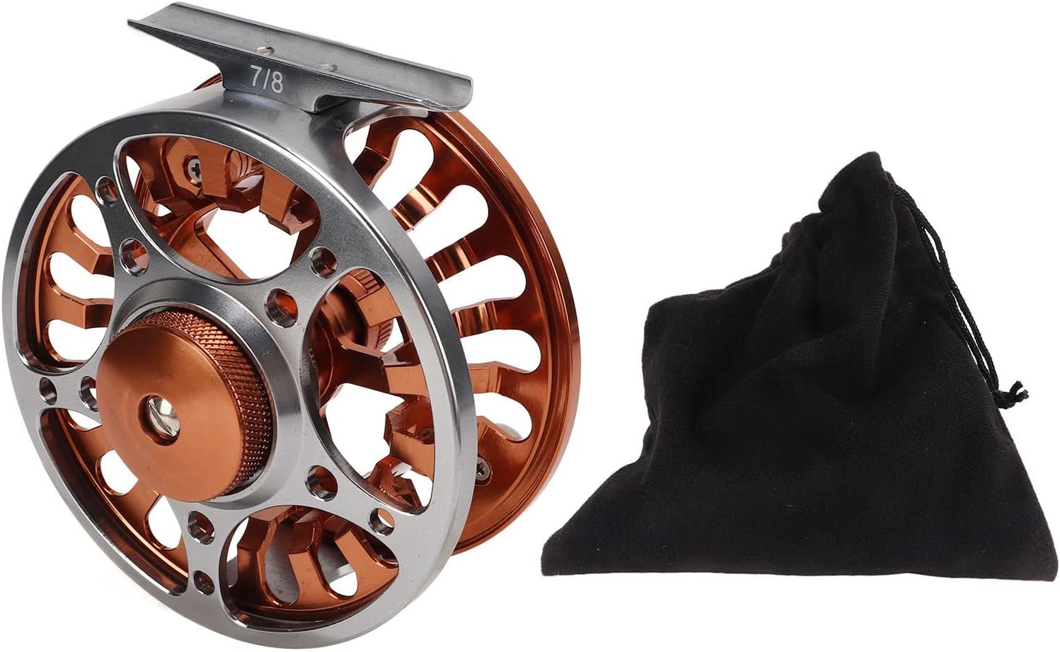 TANIQIACA Fly Fishing Reel 2 Colors 7/8 CNC Machining Front Wheel 3 Bearings Oxidation Treatment Fishing Accessories