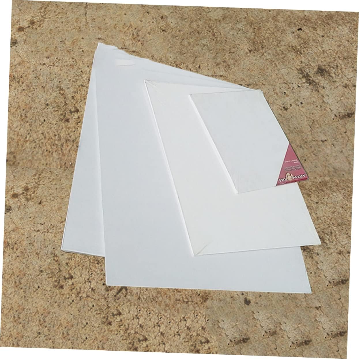 DOITOOL 4pcs Artist Canvas Panel Boards Premium White Art Canvas for Oil and Tempera Painting for Students Hobbyists and Professionals