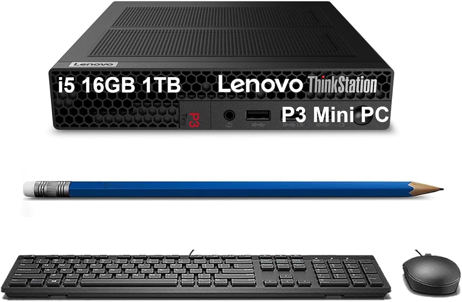 Lenovo ThinkStation P3 Tiny Desktop PC with i5-14500 vPro, 16GB DDR5, 1TB SSD - Compact Business Mini Workstation Computer, Alternative to ThinkCentre M70q M90q for Engineering, Creative, Win 11 Pro