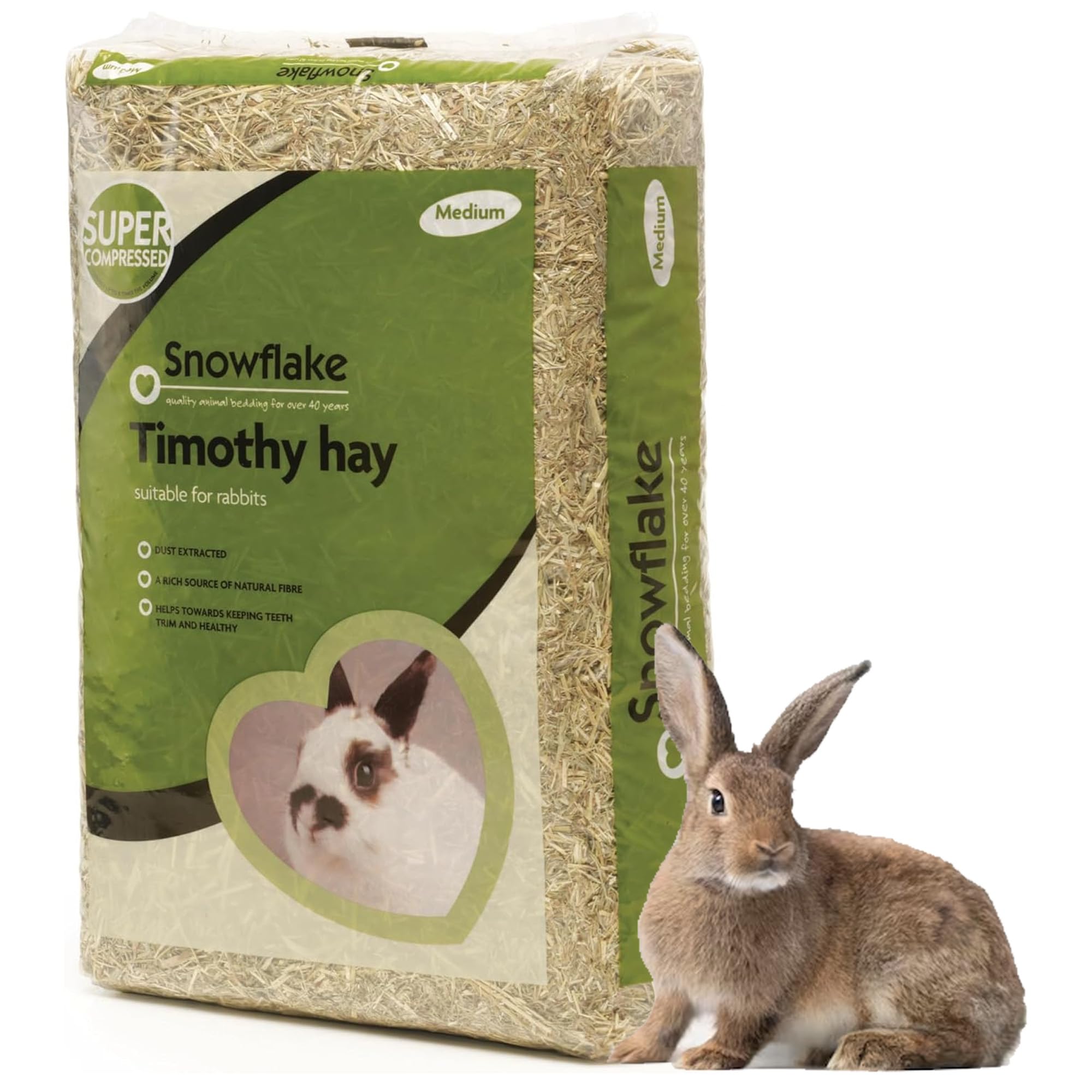 STAR SUPPLIES Dust Extracted Natural Fibre Grass Timothy Hay Great For Degus, Hamsters & Guinea Pigs (3 Bags (1.5kg))