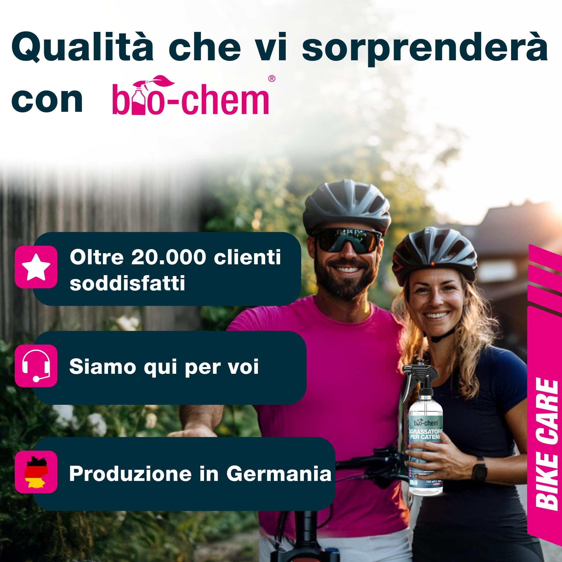 bio-chem Detergente per catena da bicicletta 5L | Sgrassante per catene di bike da strada e MTB - Prodotto ecologico per la pulizia della catena di bici
