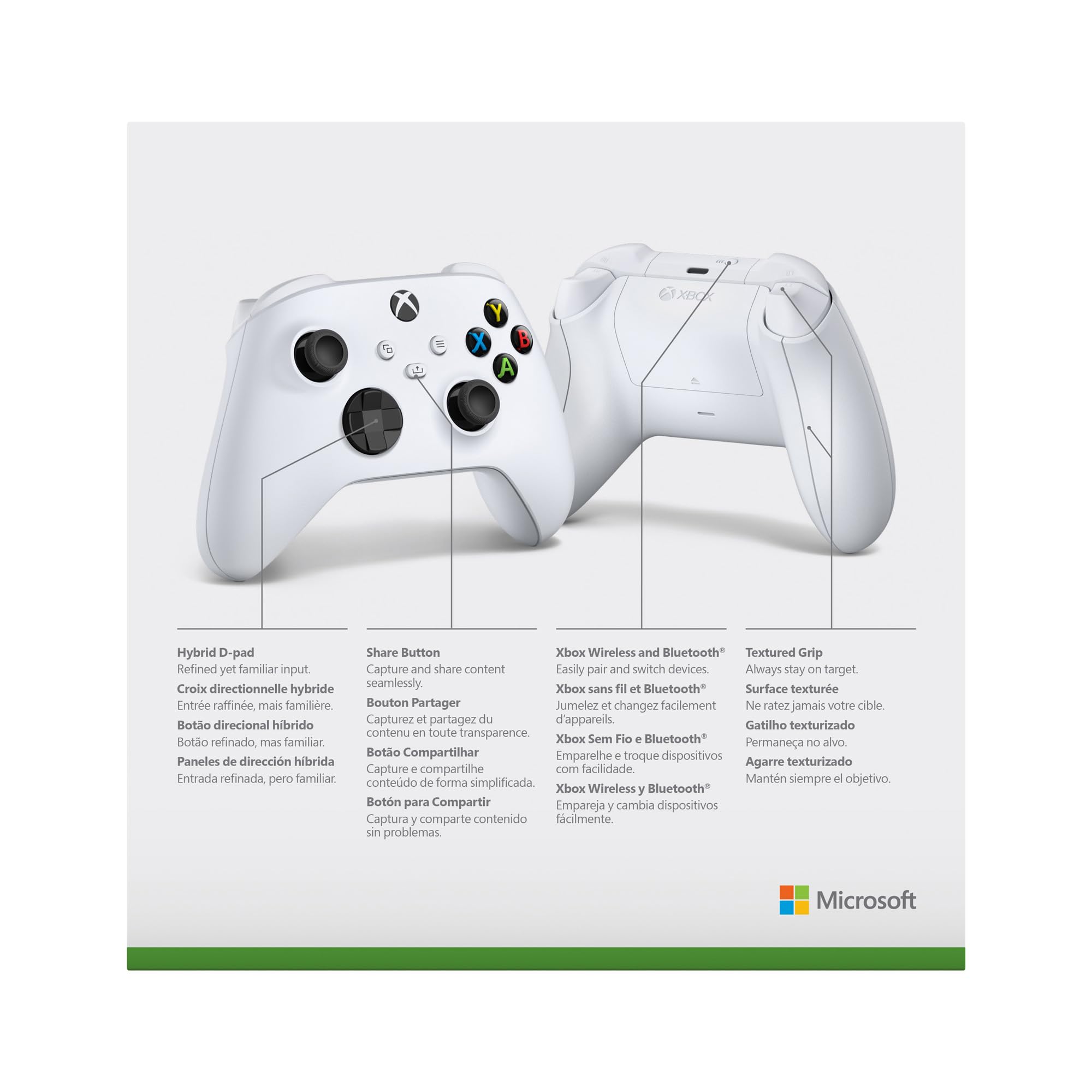 Xbox Controller Wireless - Robot White One, Series X|S, Windows 10/11, Android, iOS