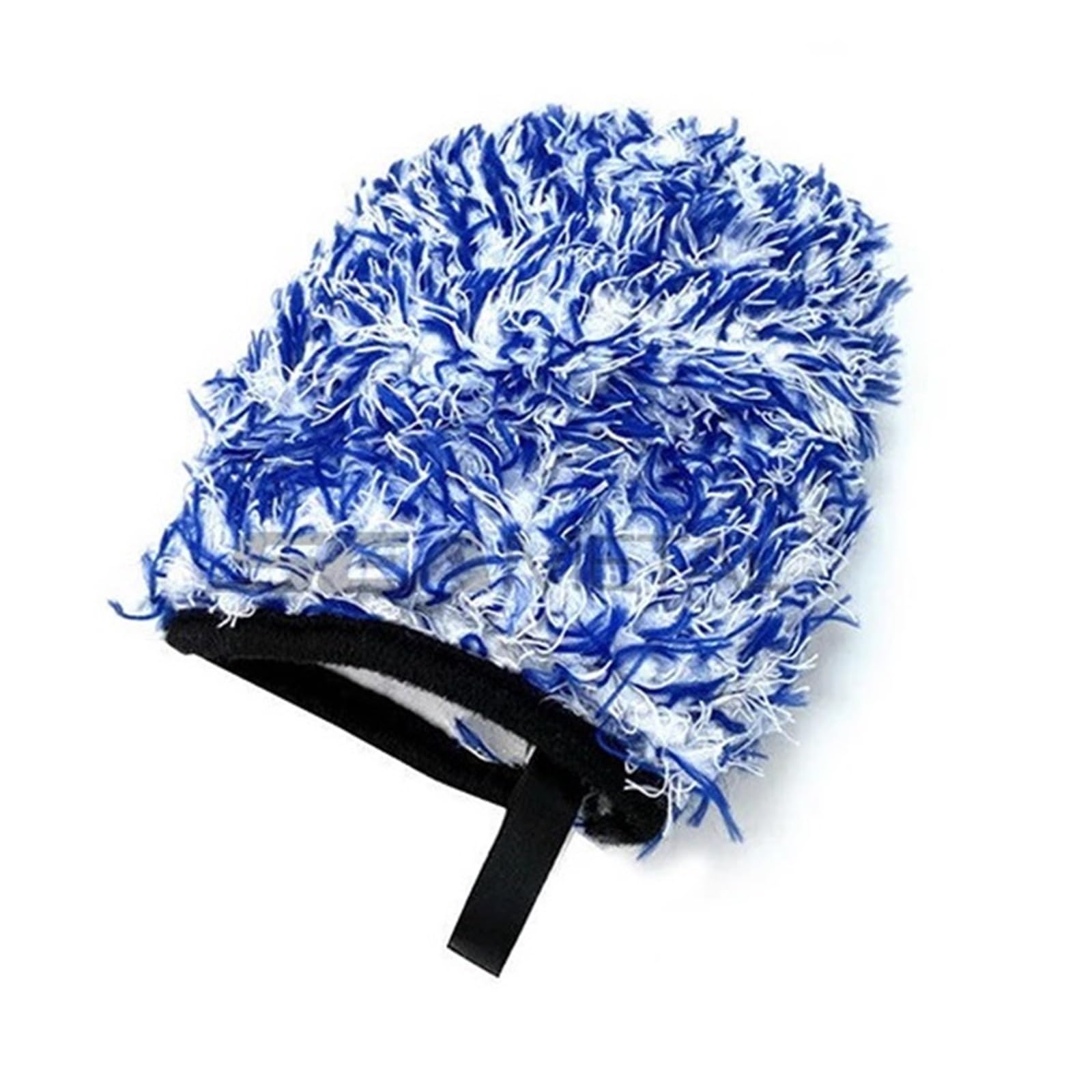 DYYEUAVT 2Psc Microfiber Car Wash Gloves Ultra-Soft And Thick Rim Cleaning For Automotive Detailing Maintenance(Blue)