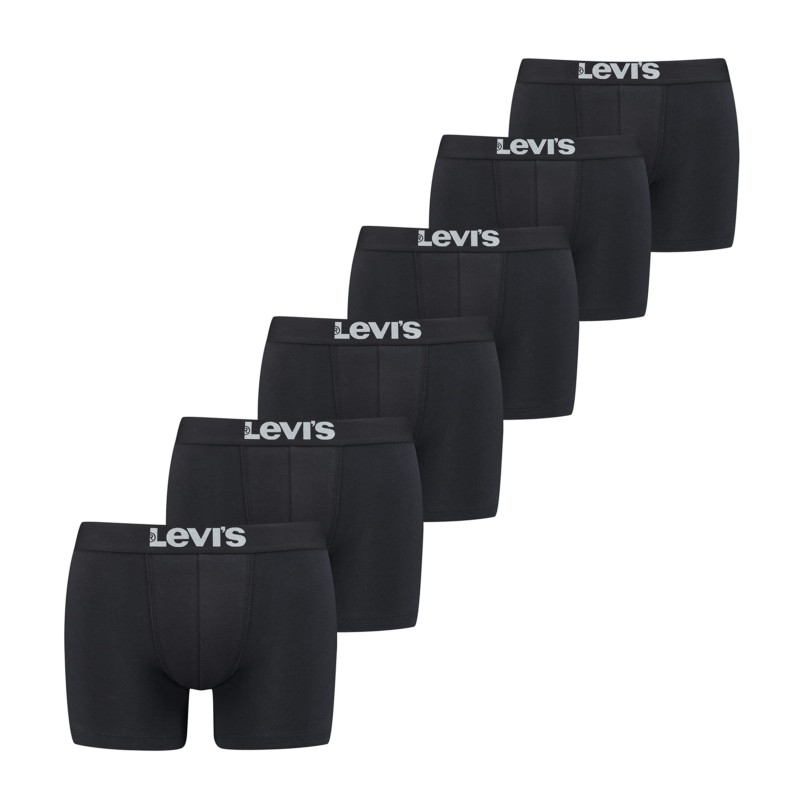 Levi's Herren Boxer (6er Pack) L Nero