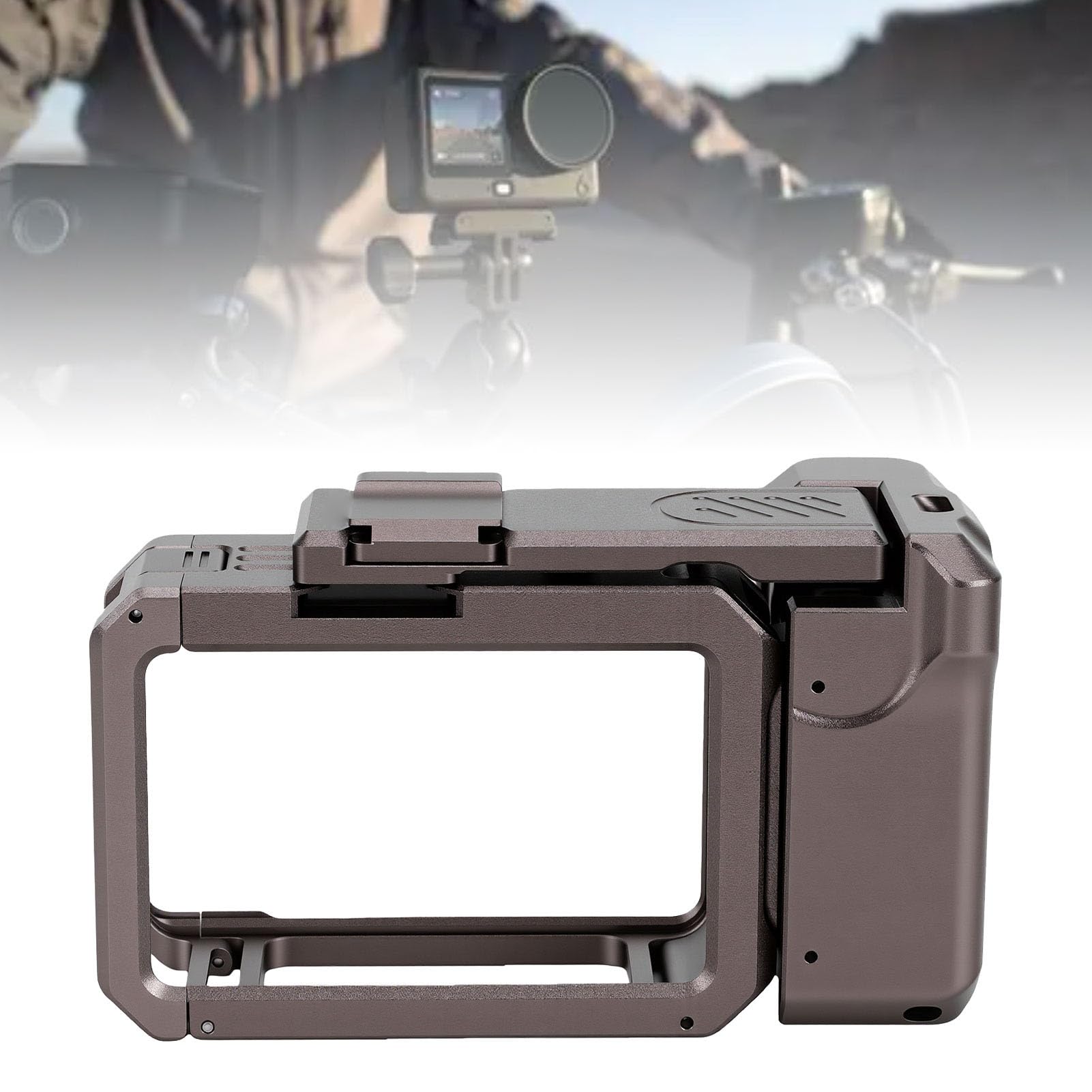 Bewinner Custodia Rigida per Action Camera con Kit Impugnatura, Custodia