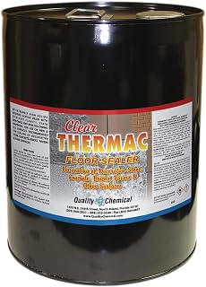Quality Chemical Clear Thermac - Solvent Based Acrylic Wet Look Concrete and Paver Sealer - Thicker Product with Double The Solids - 5 Gallon Pail - 640 oz (Pack of 1)