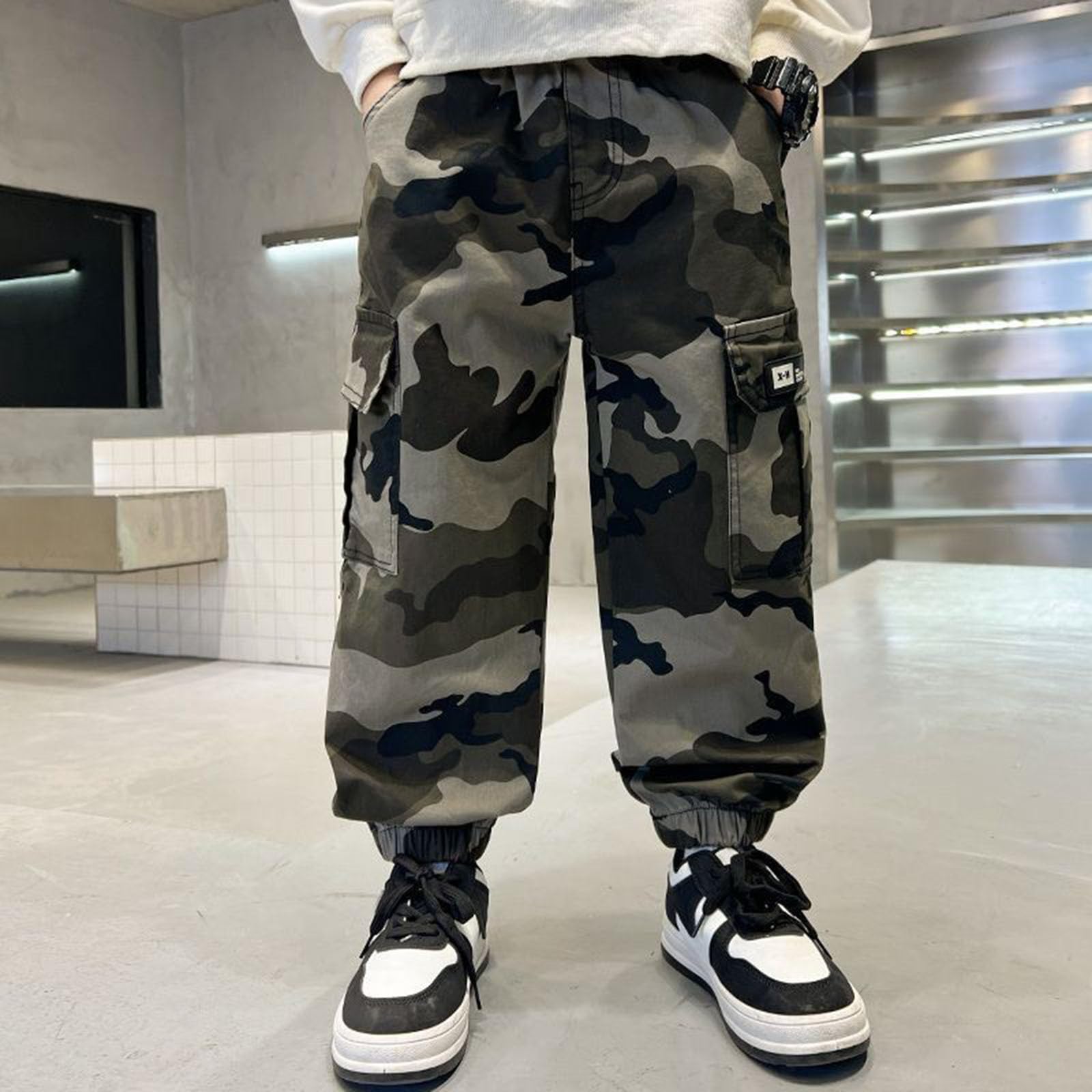 Jogging - Pantalones de chándal para niños y niñas, holgados para niños y niñas