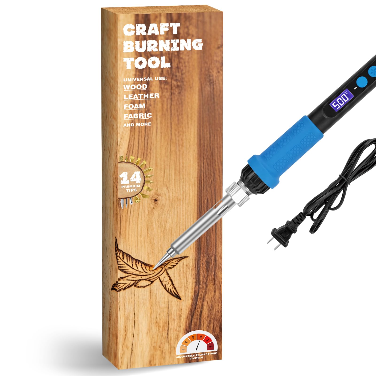 K KERNOWO Wood Burning Kit - 17 Piece Pyrography Set -10
