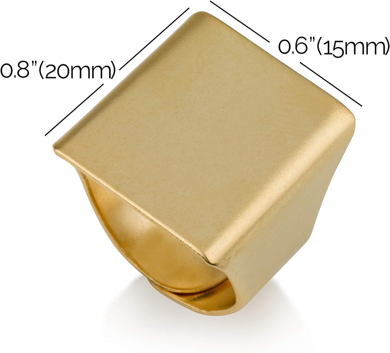 Simple Gold Geometric Rings for Women, Square Fashion Ring, Band Everyday Ring Jewelry