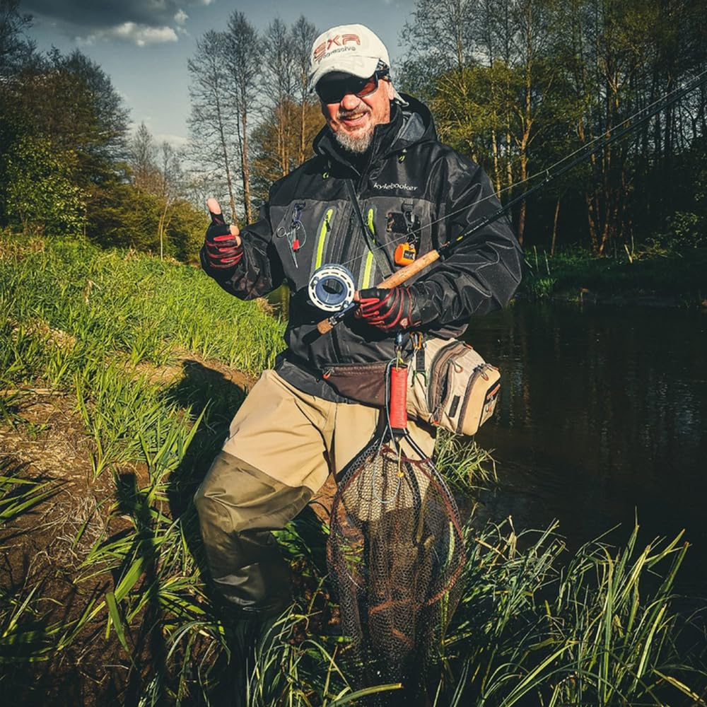 Kylebooker Watjacke zum Fliegenfischen, Outdoor-Aktivitäten, wasserdichte Watjacke für Damen und Herren