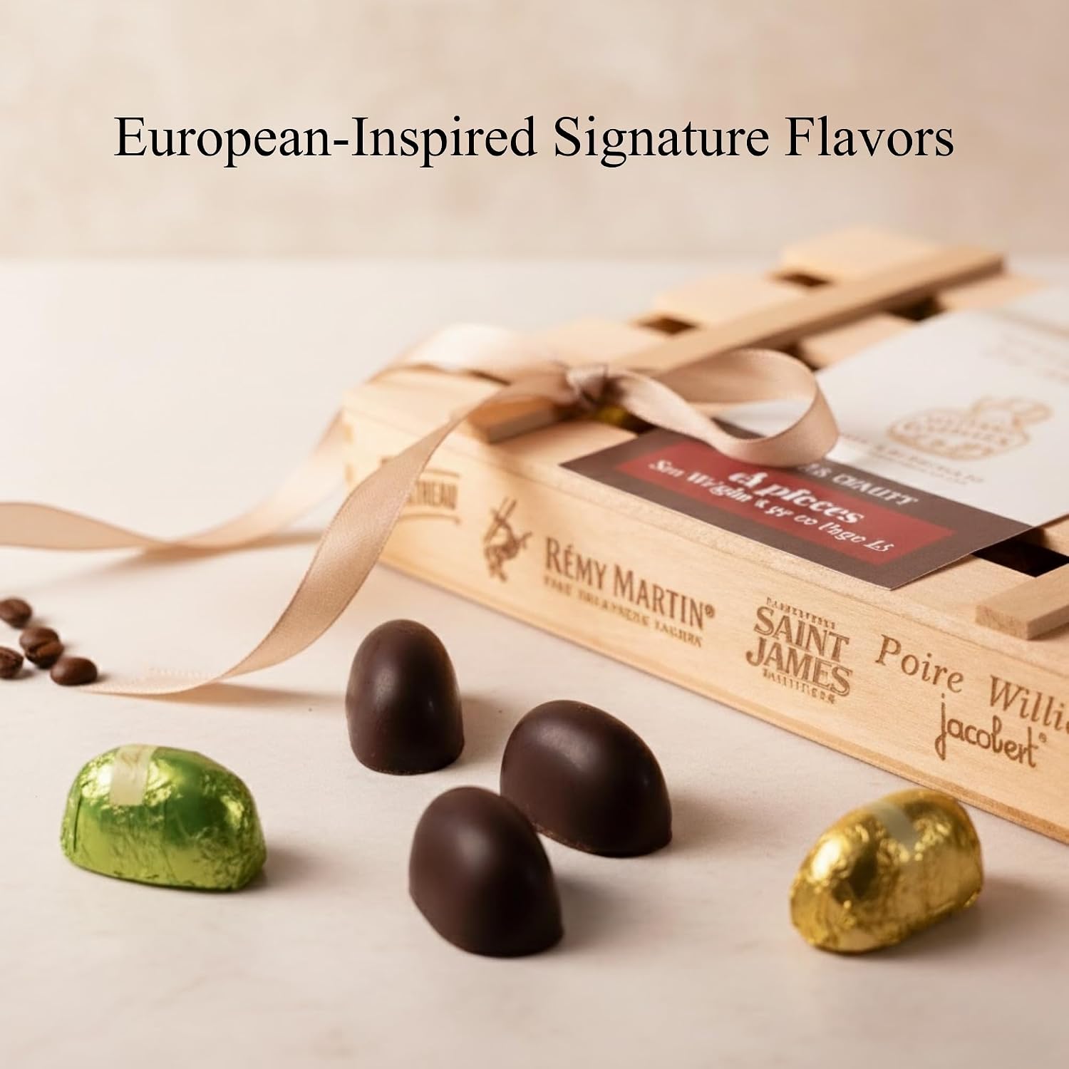 ANDY ANAND CHOCOLATIER European Dark Chocolate Bottles Filled With 18 Top-Shelf Liqueur Flavored, Pack of 1