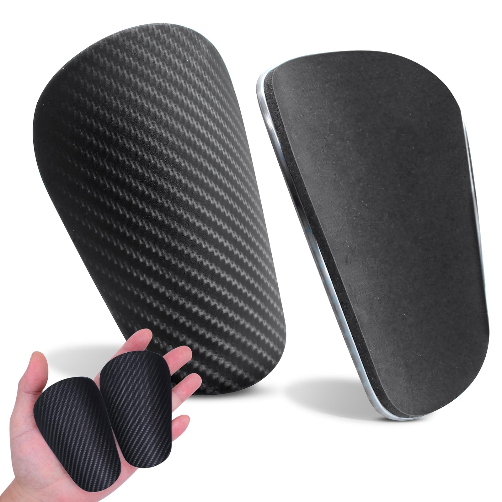 Piuluvor® Fußball Schienbeinschoner Klein Shin Pads Mini Schienbeinschoner Superleicht 40g Extra Klein 10 × 6,3cm Fußball Schoner für Herren, Damen, Kinder