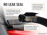 Vista 7 de SuperATV Heavy Duty Scratch Resistant 3-in-1 Flip Windshield Compatible With John Deere Gator HPX & XUV Models Can be Set to Open, Vented Or