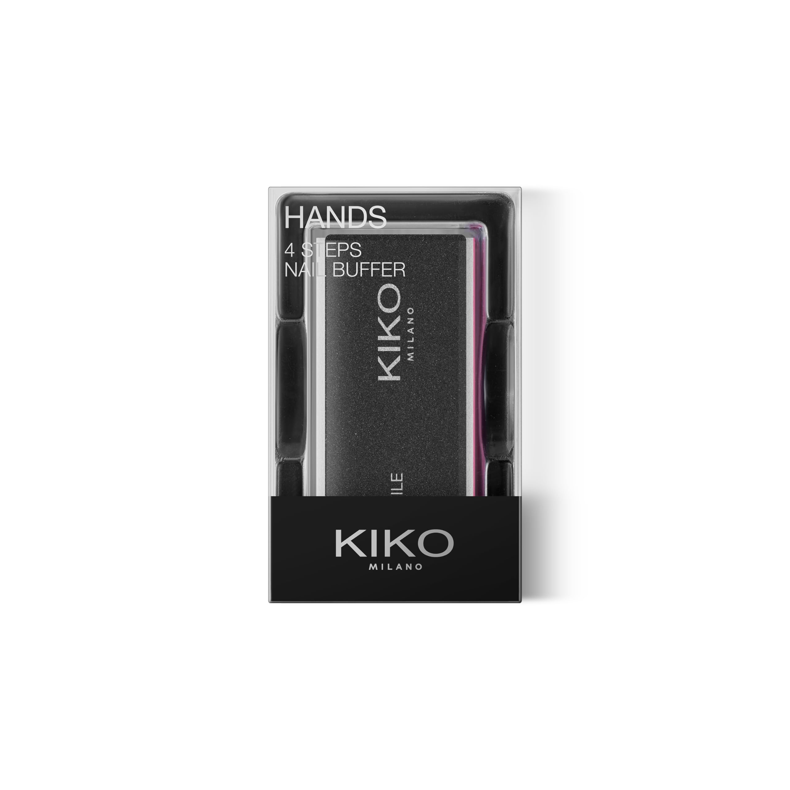 KIKO Milano 4 Steps Nail Buffer, Polissoir 4-En-1 Pour Modeler, Limer, Lisser Et Faire Briller Les Ongles