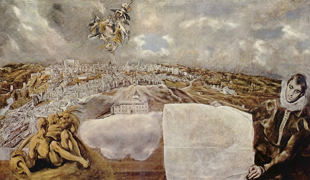 Cadre El Greco Roving Sky marron mat pour éliminer les reflets muraux
