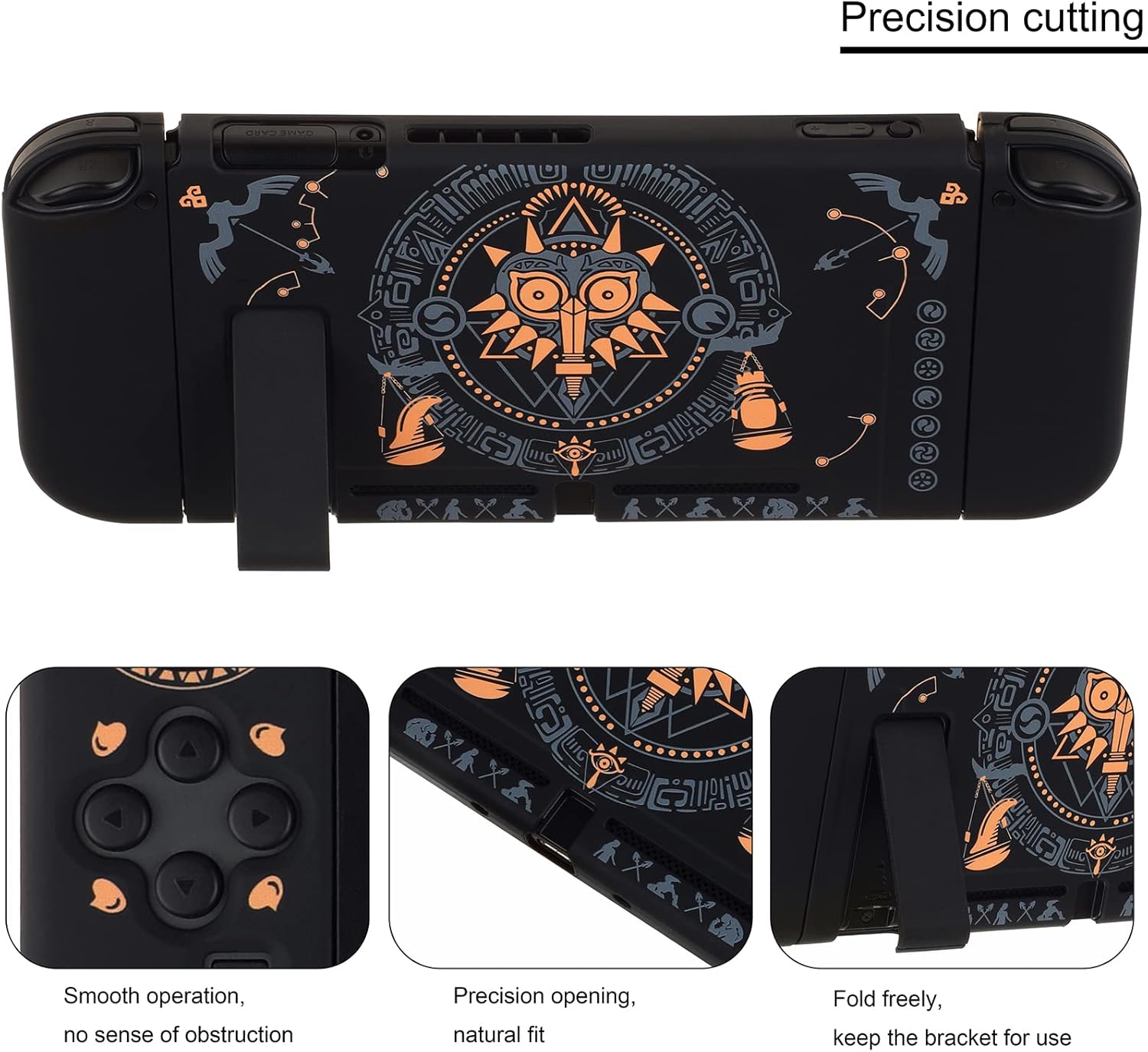 Dockable Protective Case Compatible with Switch, Hard Shell Case cover for Switch and Joy-Con Controllers Shock-Absorption and Anti-Scratch Design Protective - Image 2