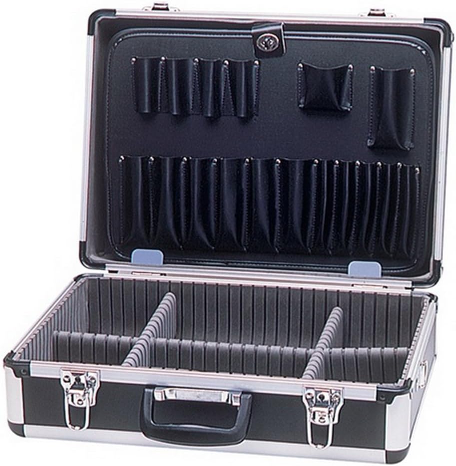 Unbekannt Aluminium Tool Box 450 x 330 x 150 mm Black Lockable