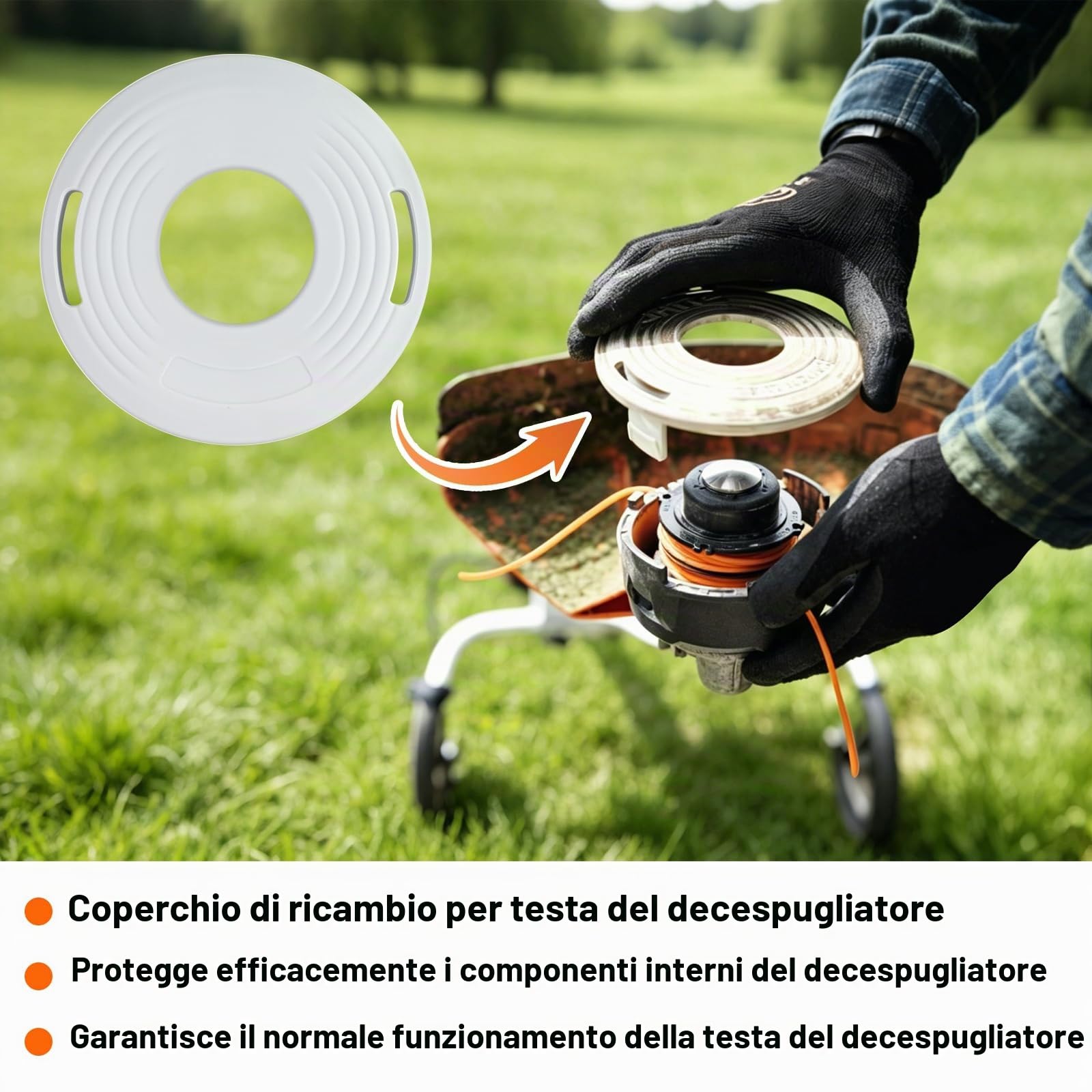 4 pezzi 4002 713 9712 ricambio per decespugliatore Stihl AutoCut 27-2 FS70R FS80R FS90 FS85R FS130R FS131R KM90R KM91R