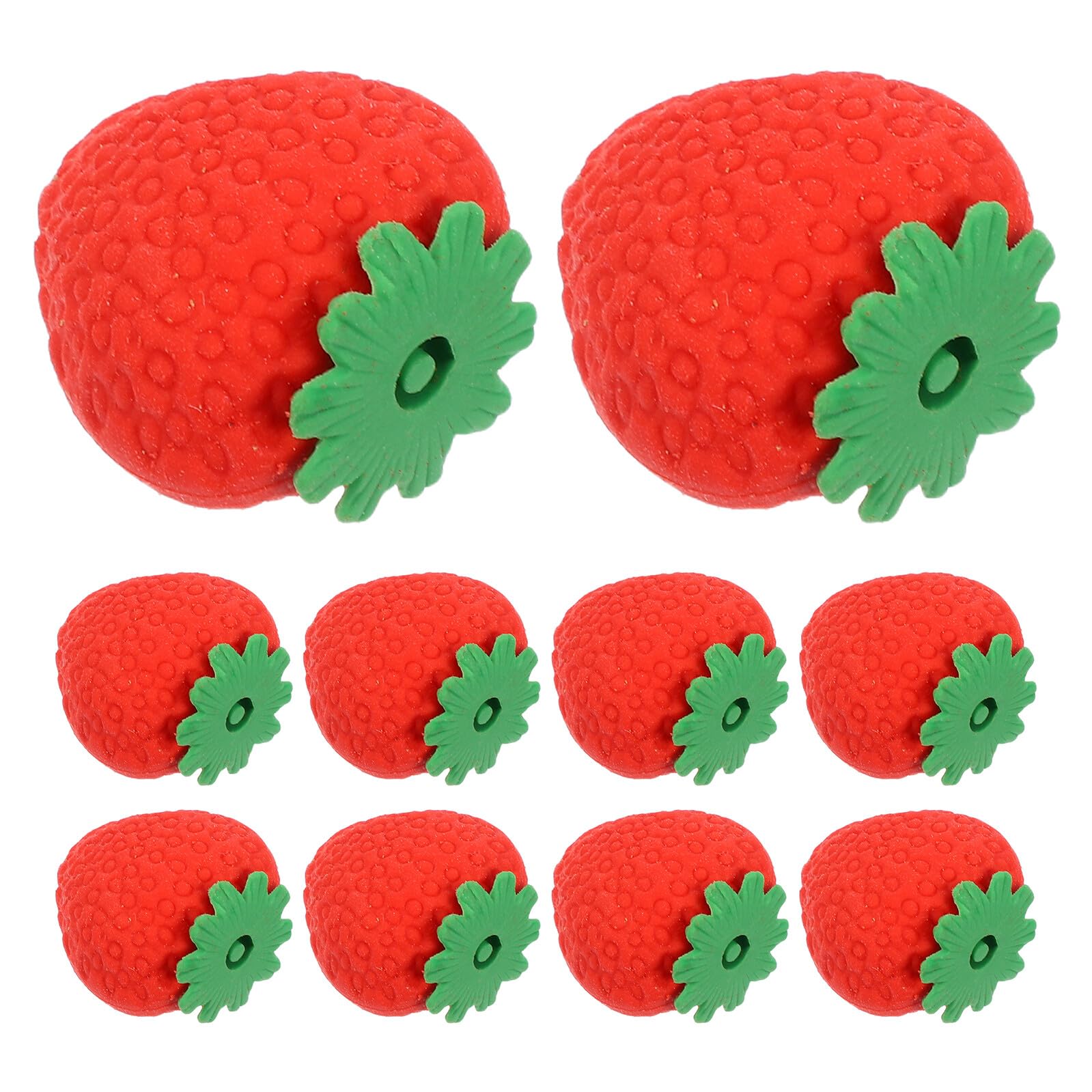 100 Gomme da Cancellare a Forma di Fragola Rossa Kawaii Mini Gomme per Studenti e Uso Quotidiano Gomma Morbida senza Residui per Scuola e Casa Accessori Divertenti per