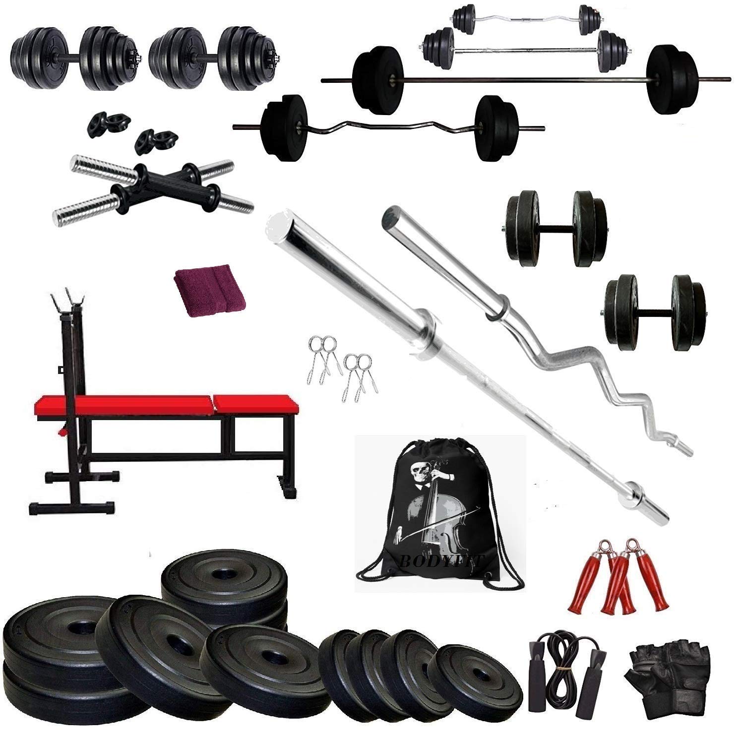 See full amazon price history chart for Bodyfit 50KG Weight Plates,3in1 Bench Home Gym Dumbell Set,Gym Bag. Bodyfit 50KG Weight Plates,3in1 Bench Home Gym Dumbell Set,Gym Bag. (B06XBHLYZQ) Amazon Price History, Amazon Price Tracker