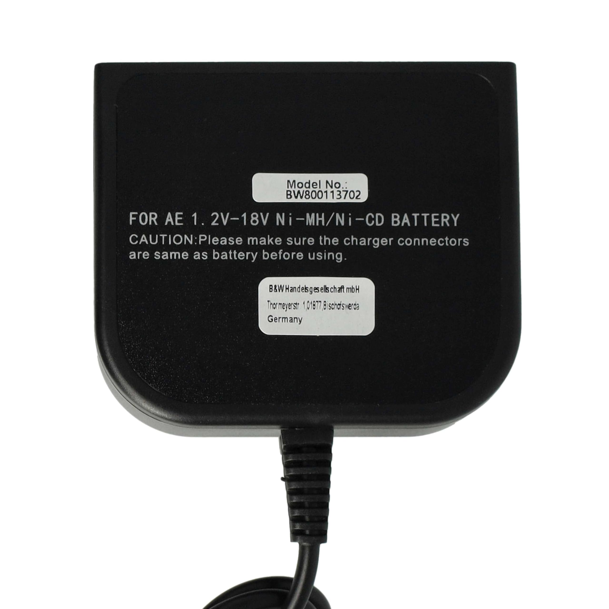 vhbw Cargador Compatible con Würth L1430L, L1430R, L1430 Herramientas Ni-CD, NiMH - batería, 1,2-18V, 1AV