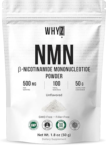 Polvo puro NMN de nicotinamida mononucleótido de disolución rápida NMN Suplemento en polvo 100% sin sabor NMN Suplemento Soporta NAD+ NAD+Niveles