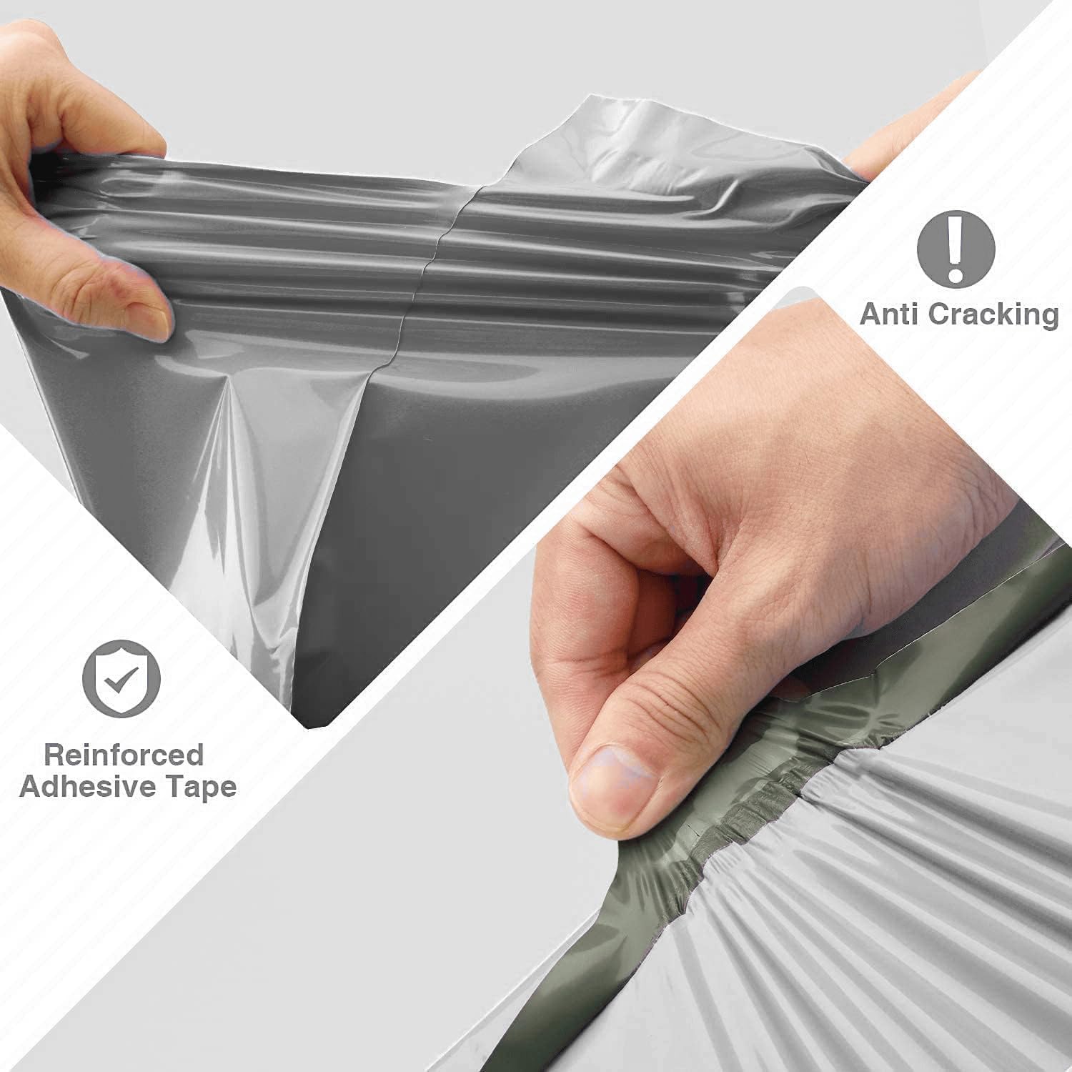 100 X AMD Nexus 9 X 12 Inch Self-Seal Grey Mailing Bags, Tear Proof Postal Parcel Delivery Bags, Lightweight Flexible Envelopes - Image 4