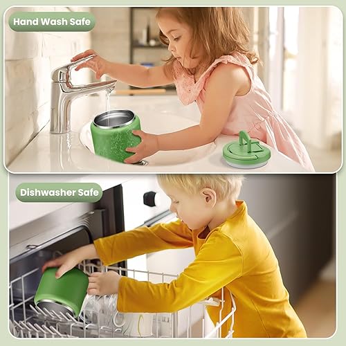 Miniatura 6 de Itslife Termo para sopa para alimentos calientes para niños de 25.5oz con tapa de hebilla, tarro de alimentos calientes de boca ancha, termo al