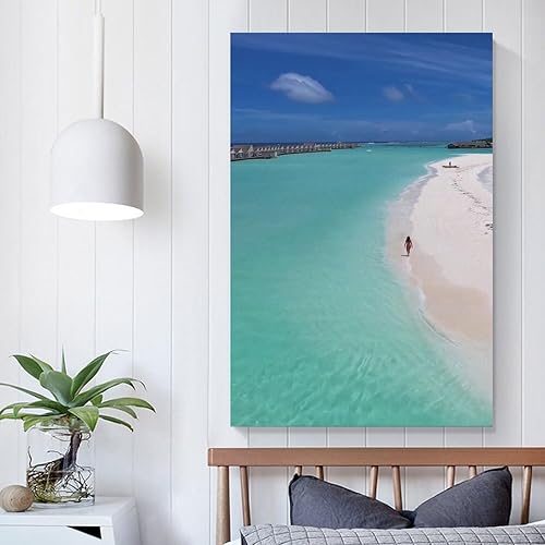 Miniatura 5 de SJRENDKJ Nube de agua, cielo, fluido, formas geográficas costeras y oceánicas, playa, aqua, horizonte, ocio, lienzo para pared, decoración de