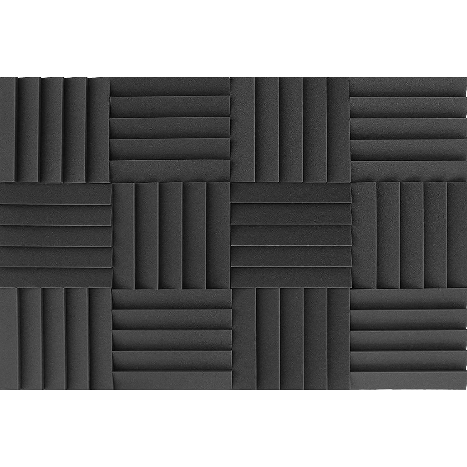 ACOUSPANEL Espuma Acústica Pack de 28 Planchas de 30x30x3cm Color Gris Antracita Sin Comprimir