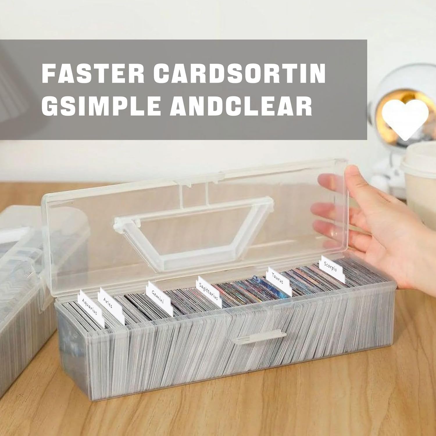 Trading Card Dividers - 100 White Dividers with Tabs for Games & Sports Card Boxes - 2.7 x 3.8 Inches