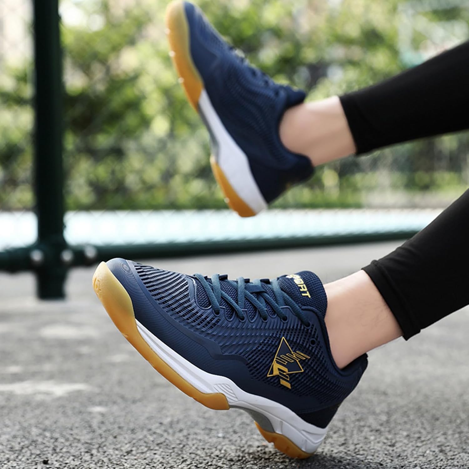Pickleball Shoes Men Tennis Racquetball Squash Shoes Indoor Outdoor Badminton Sneaker Comfort Lightweight for Court Training Volleyball