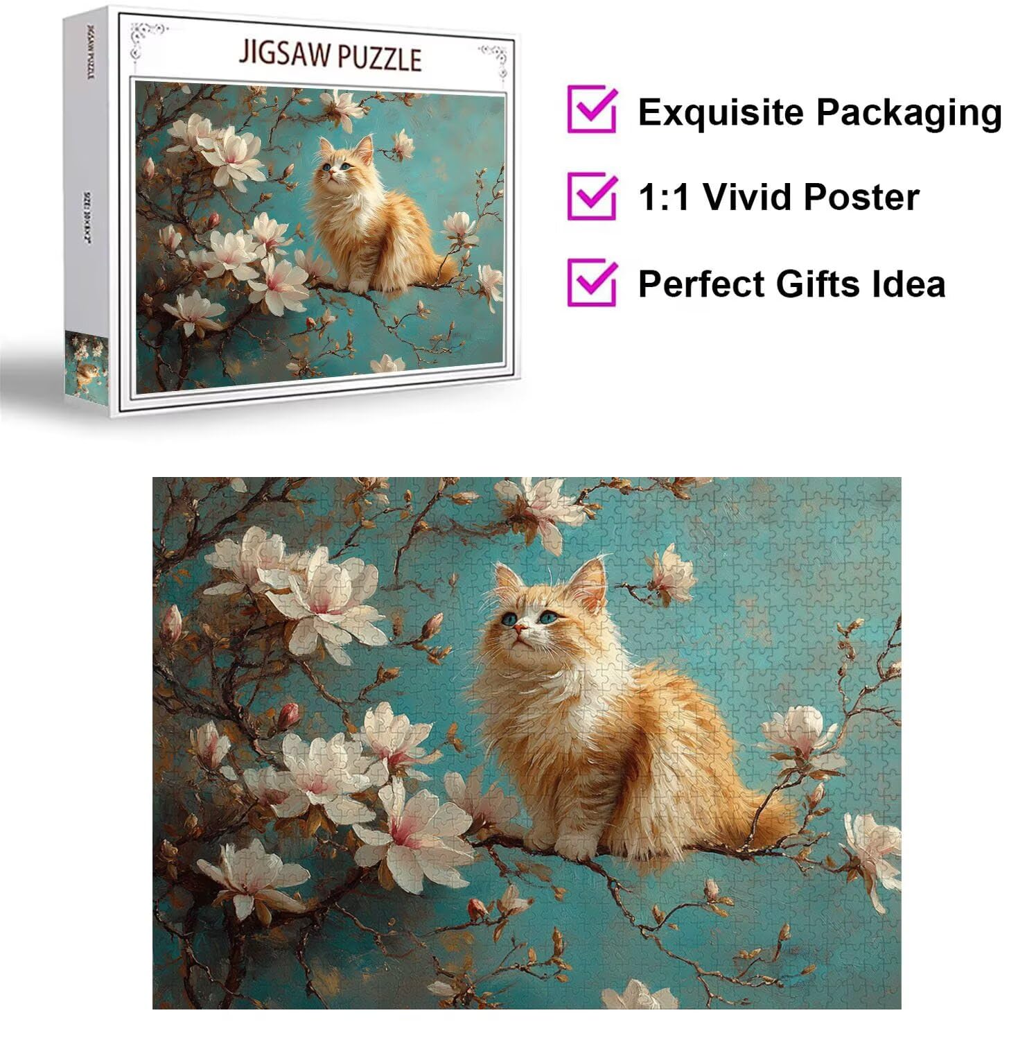 Puzzle 4000 elementów kwiat wyzwanie klasyczne puzzle, n-299 | Rodzinne puzzle, zajęcia relaksacyjne, trudna sztuka puzzle koty, niepożądane wyzwanie, prezent dla kobiet