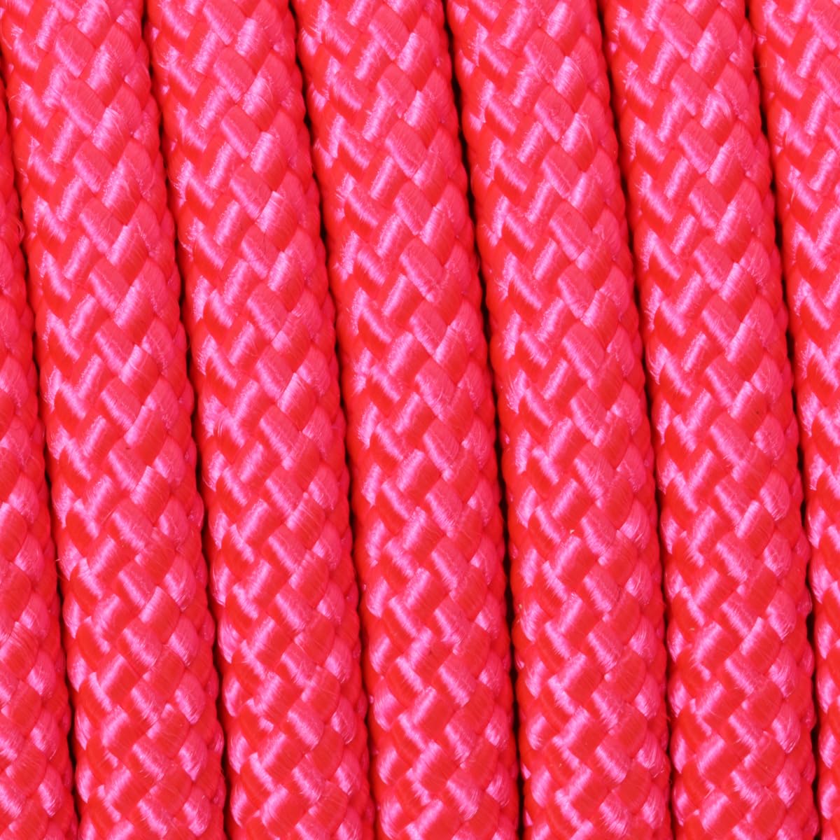 Corderie Italiane 006103196 Doppia treccia skipper alta tenacità, rosa flu, 6 mm - 10 metri