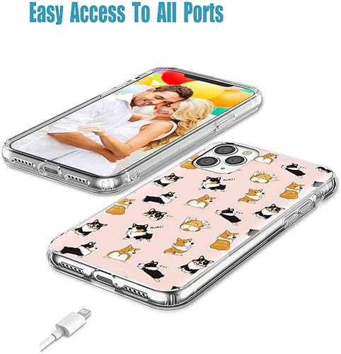 Miniatura 4 de Funda para iPhone 12, iPhone 12 Pro, funda protectora completa a prueba de golpes, delgada, suave, TPU transparente, para niñas, mujeres, hombres,