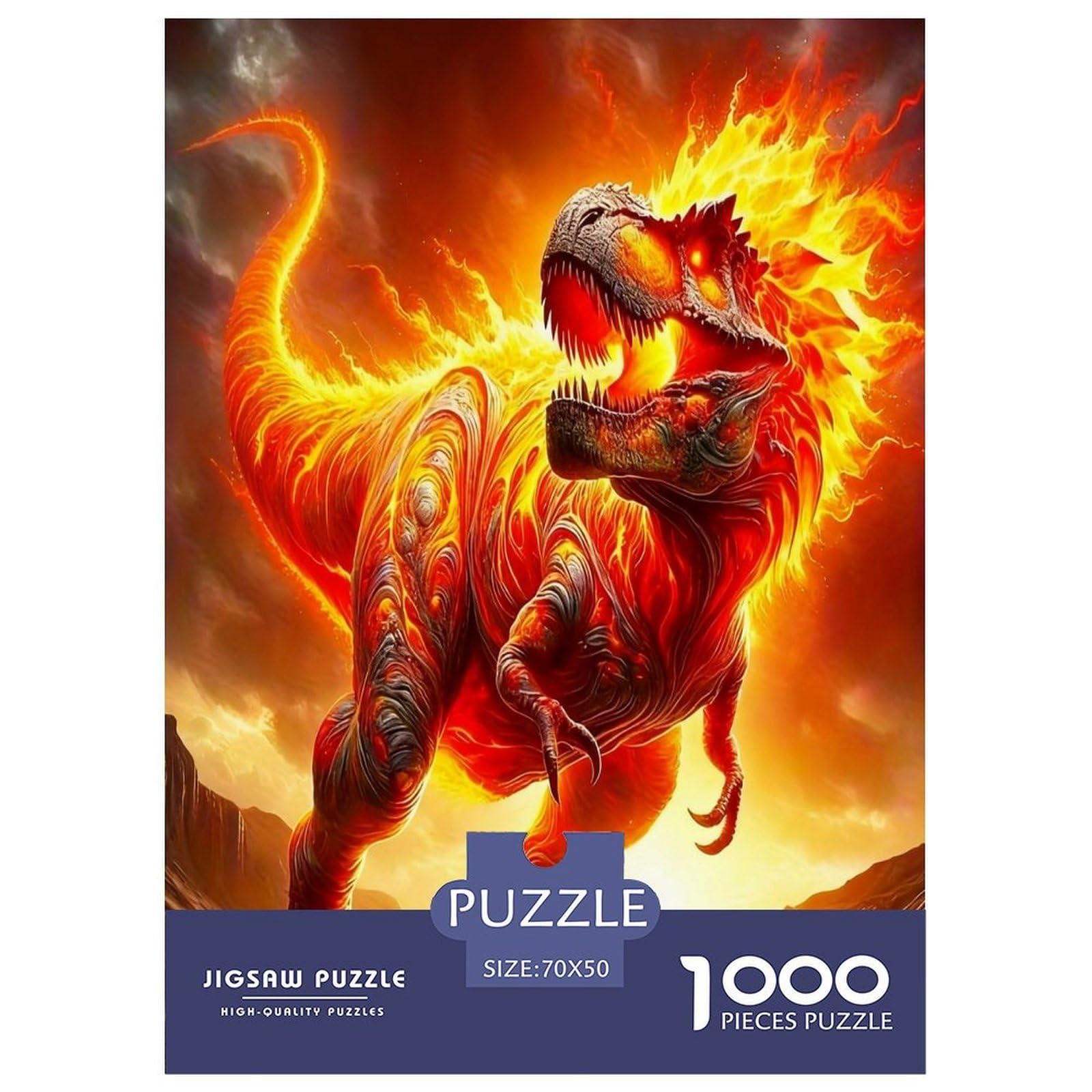 1000 Piece Dinosaur Jigsaw Puzzles for Adults Gifts Challenging Games Home Decors Animal Jigsaw Puzzle for Adults And Kids Age 12 And Up 70x50cm/1000pcs