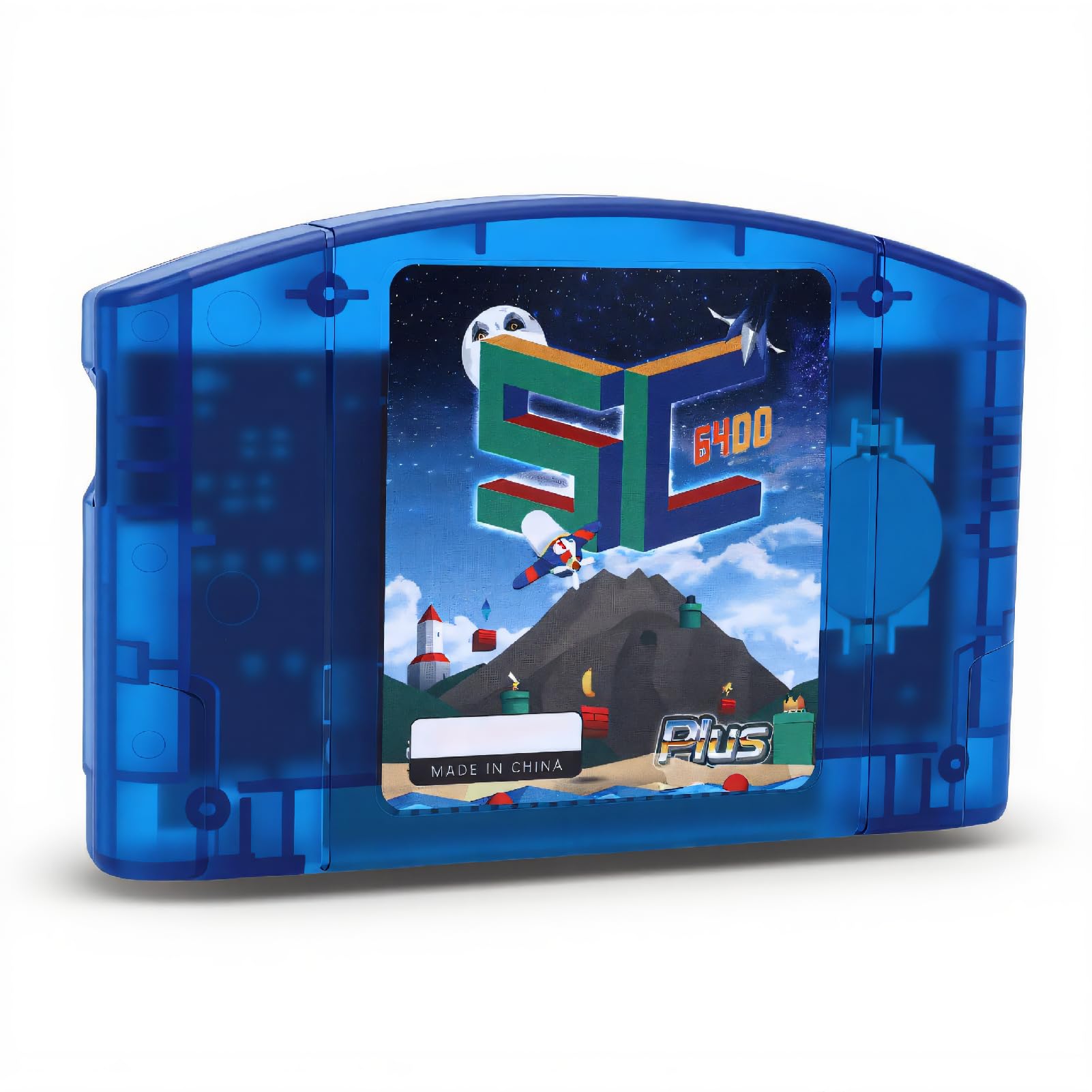 Sxhlseller Open-Source-Spielekassette für N64-Konsole, Schnell Lesende HD-Karte mit Automatischer Sicherung und Hardware-Emulation, USB Typ C, Unterstützt GB GBC SMS GG CHF ROMs, 16 GB Speicher,