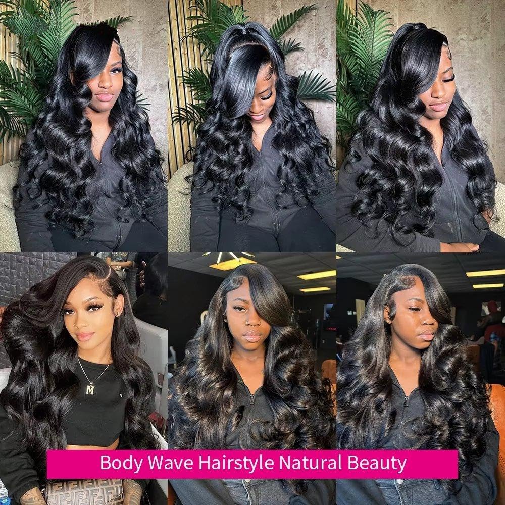 Haarpflege 13x6 HD Lace Body Wave Echthaarperücke 220% Leimlose Perücken | 10inches