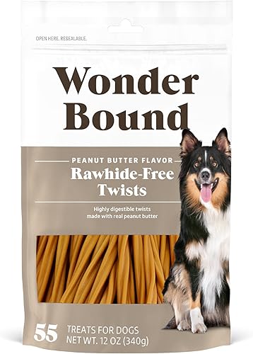 Miniatura 8 de Marca Tienda - Wonder Bound - Golosinas para perros sin piel cruda, tocino y queso, 55 unidades