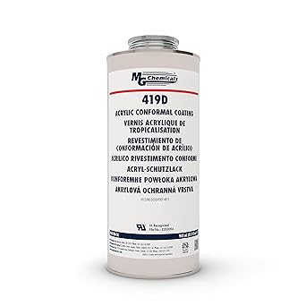 MG Chemicals Clear Premium Acrylic Conformal Coating, 1 quart, Metal Can
