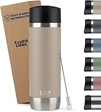Campo Libre.® Anto I Coffee Mug to Go Thermal Mug 450 ml I 100% Leak-Proof Travel Mug with One-Touch Closure I Premium Coffee to Go Mug I Double-Walled, Keeps Hot for at least 6 Hours