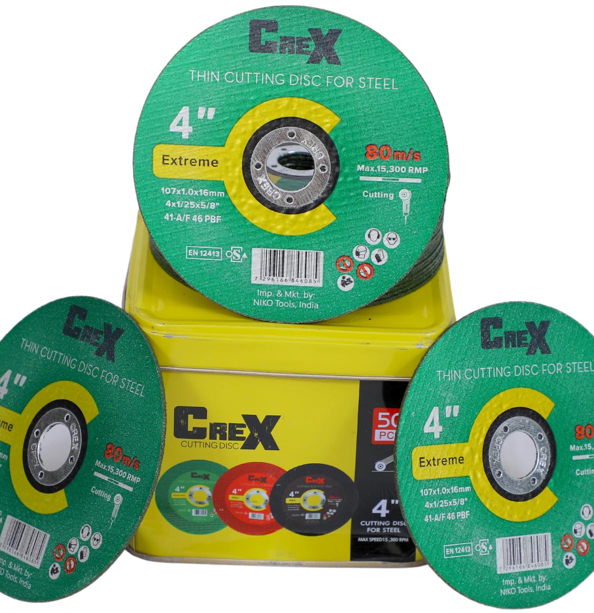 CREX Cutting wheel Disc (Pack of 10)4-Inch Double Net Cut off Wheels for Metal and Stainless Steel Cutting using Angle Grinder, Green (B0CQCL9WC4) Amazon Price History, Amazon Price Tracker