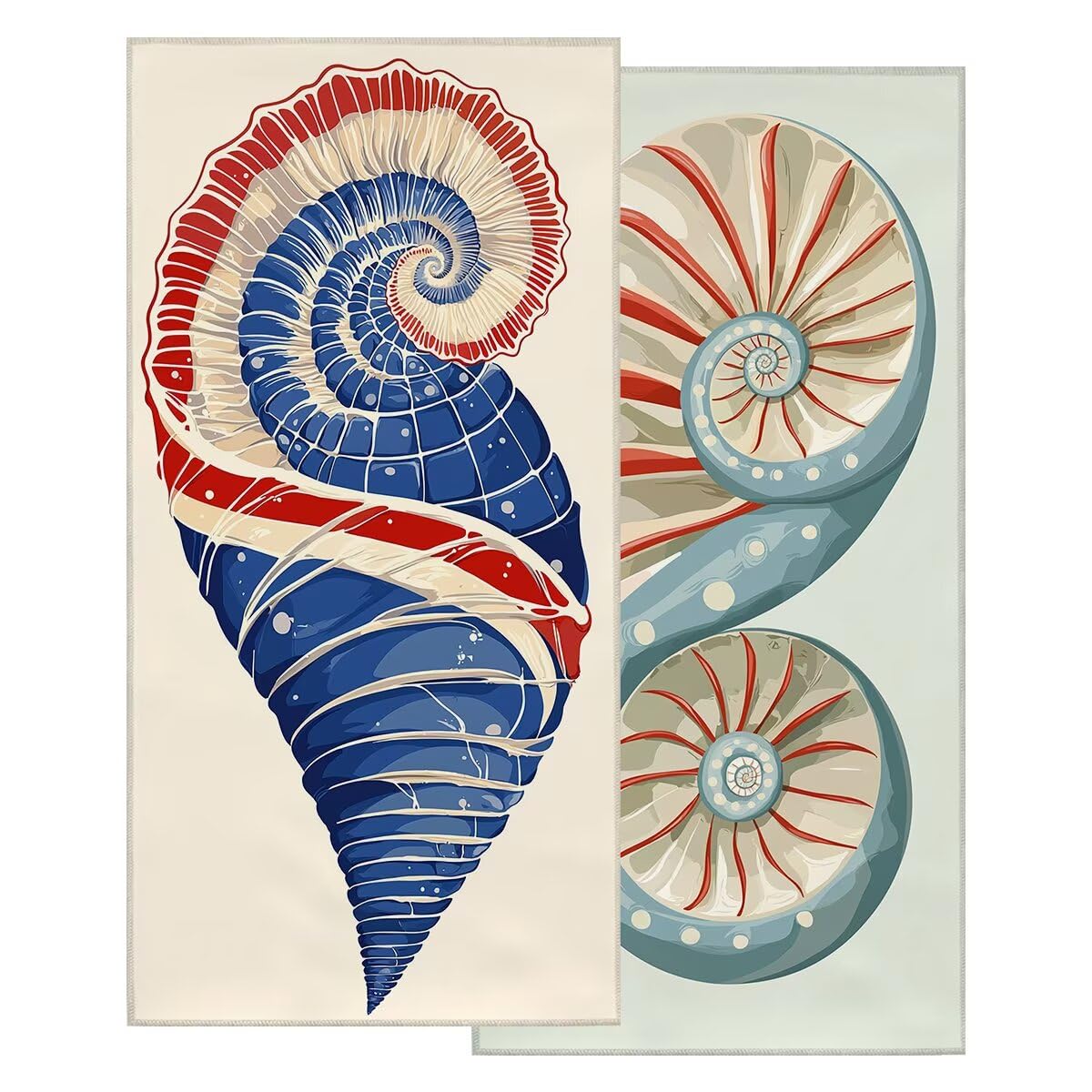 Juego de 2 Toalla Playa Grande 100x200 cm, Secado Rapido Toalla Microfibra Gimnasio, Antiarena Toallas de Playa Simple, Grande Ligera Compacta Toallas Microfibra Mujer Hombre para Viaje Piscina -5076
