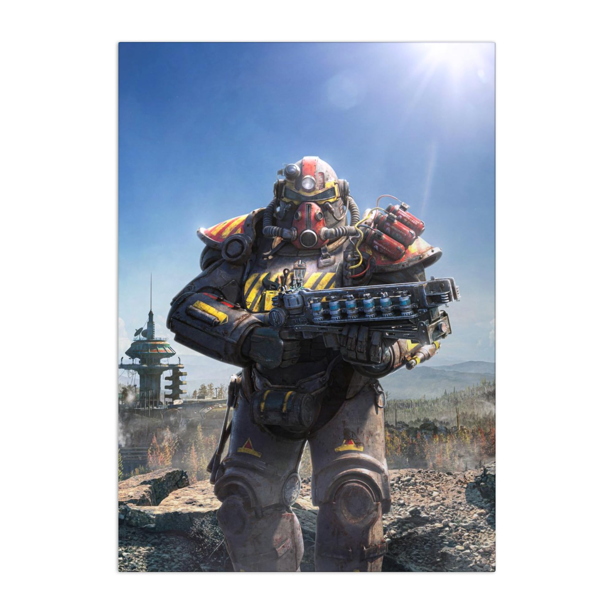 Displate - Poster In Metallo - Montato a Magnete - Fallout - Ultimate Power Armour