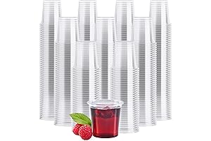 1000 Pack of Disposable 1oz Plastic Shot Glass