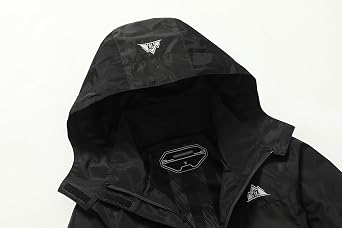 DECKTIN Women's Waterproof Rain Jacket Hooded Lightweight Rainoats Outdoor Hiking Jacket Travel Windbreaker